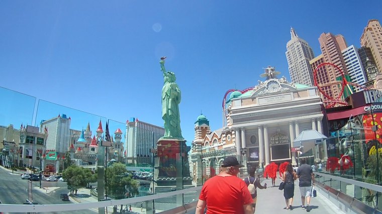 Pedestrian Bridge Between MGM Grand and NYNY Hotel